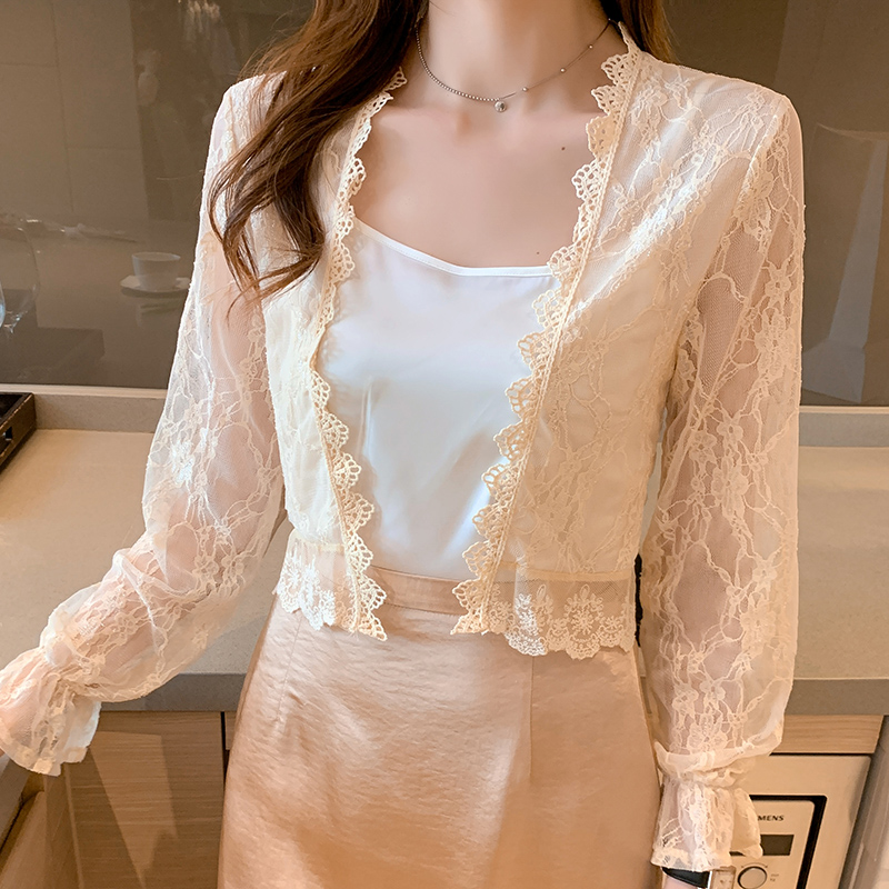 小披肩外套女2026春夏新款小坎肩百搭雪紡防曬衣超薄短款外搭開衫