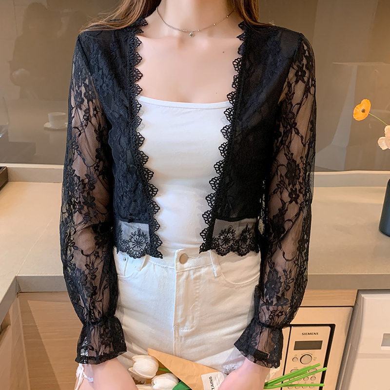 小披肩外套女2026春夏新款小坎肩百搭雪紡防曬衣超薄短款外搭開衫