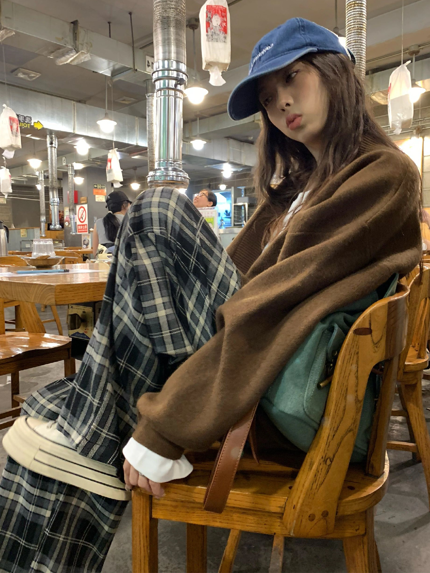 新款韩系慵懒风咖色针织毛衣外套女秋冬季宽松开衫上衣厚