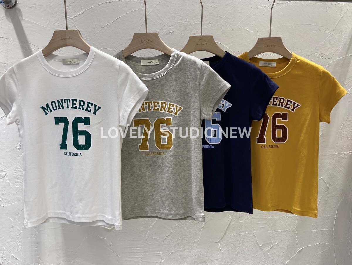 特价！韩系上新夏季新品！短款字母印花短袖T恤#AY#