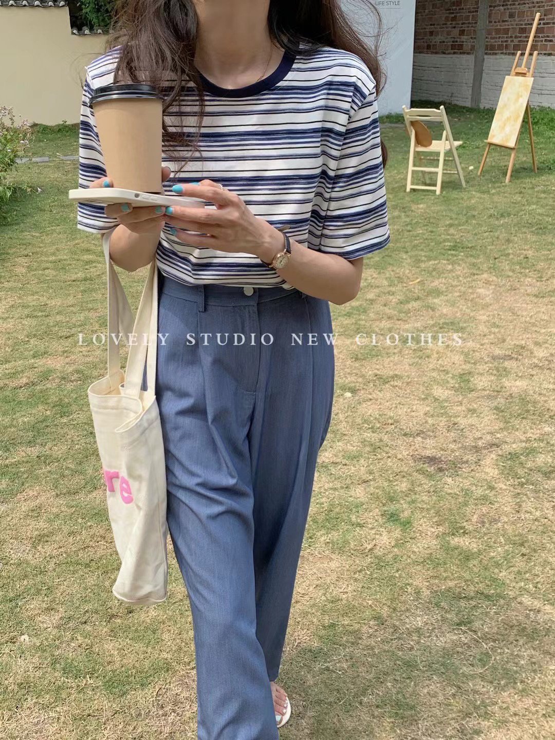原价35 特价18！韩版上新夏季新品休闲百搭撞色条纹短袖T恤#AY