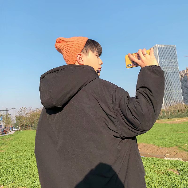 韩版棉衣男宽松潮牌学生ins面包服加厚冬季时尚工装棉服外套棉袄