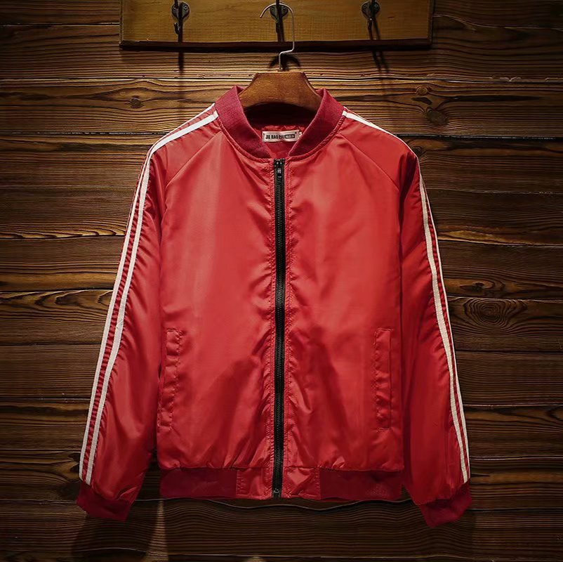 秋冬季新款男士上衣休闲时尚外套男宽松个性潮流男装青年帅气夹克