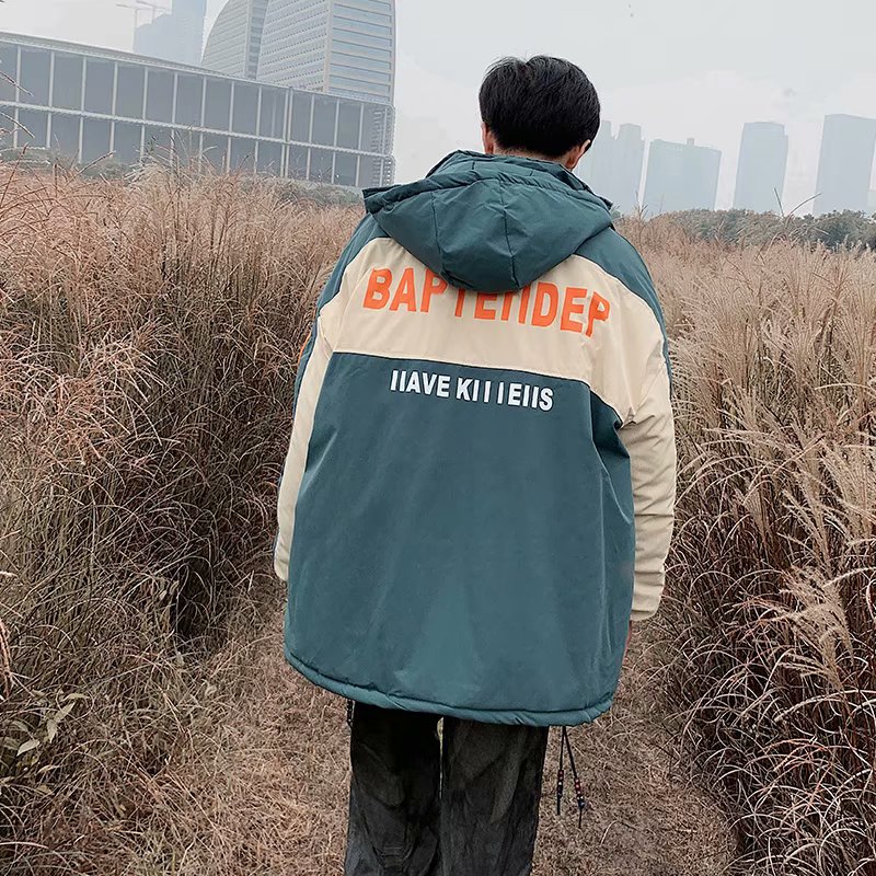 面包服男士宽松帅气冬季韩版潮流外套学生嘻哈潮牌ins棉服棉袄子