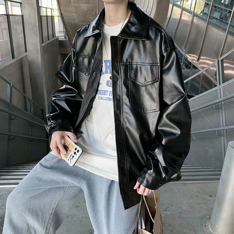 实拍 男士工装夹克外套潮流百搭上衣男休闲帅气ins潮牌衣服