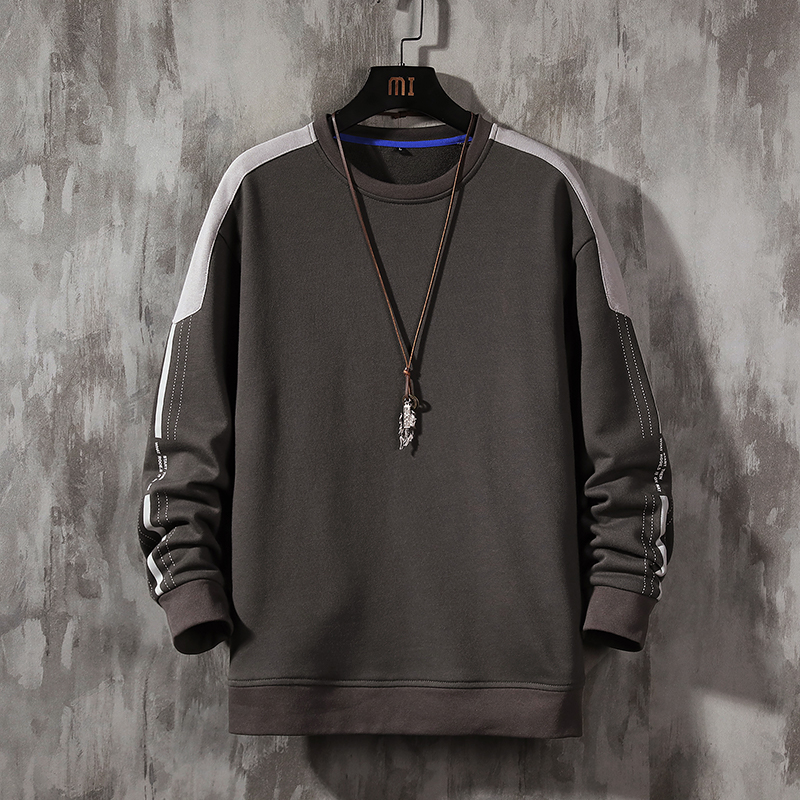 男士圆领宽松卫衣2020秋季新款韩版潮流学生帅气秋冬款上衣服外套