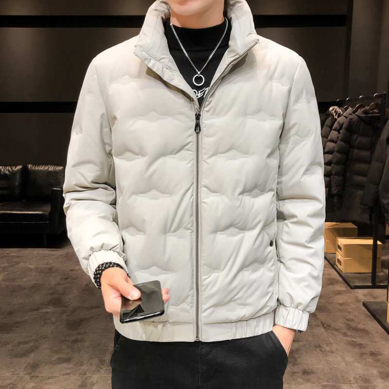 新款男装羽绒服短款保暖白鸭绒立领百搭羽绒外套