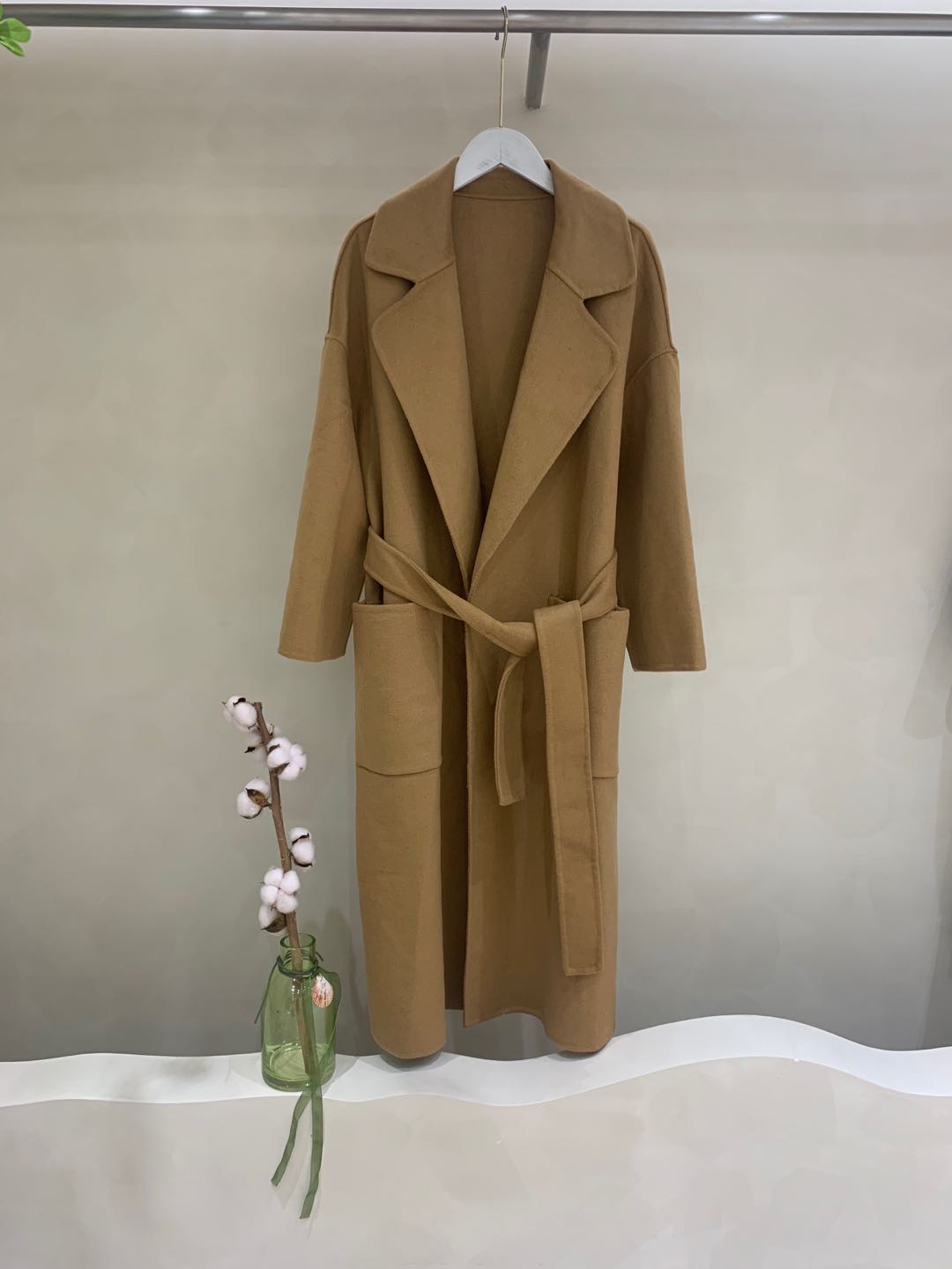 全年做货黑标系列 羊绒大衣经典永恒 轻奢级别双面呢外套女