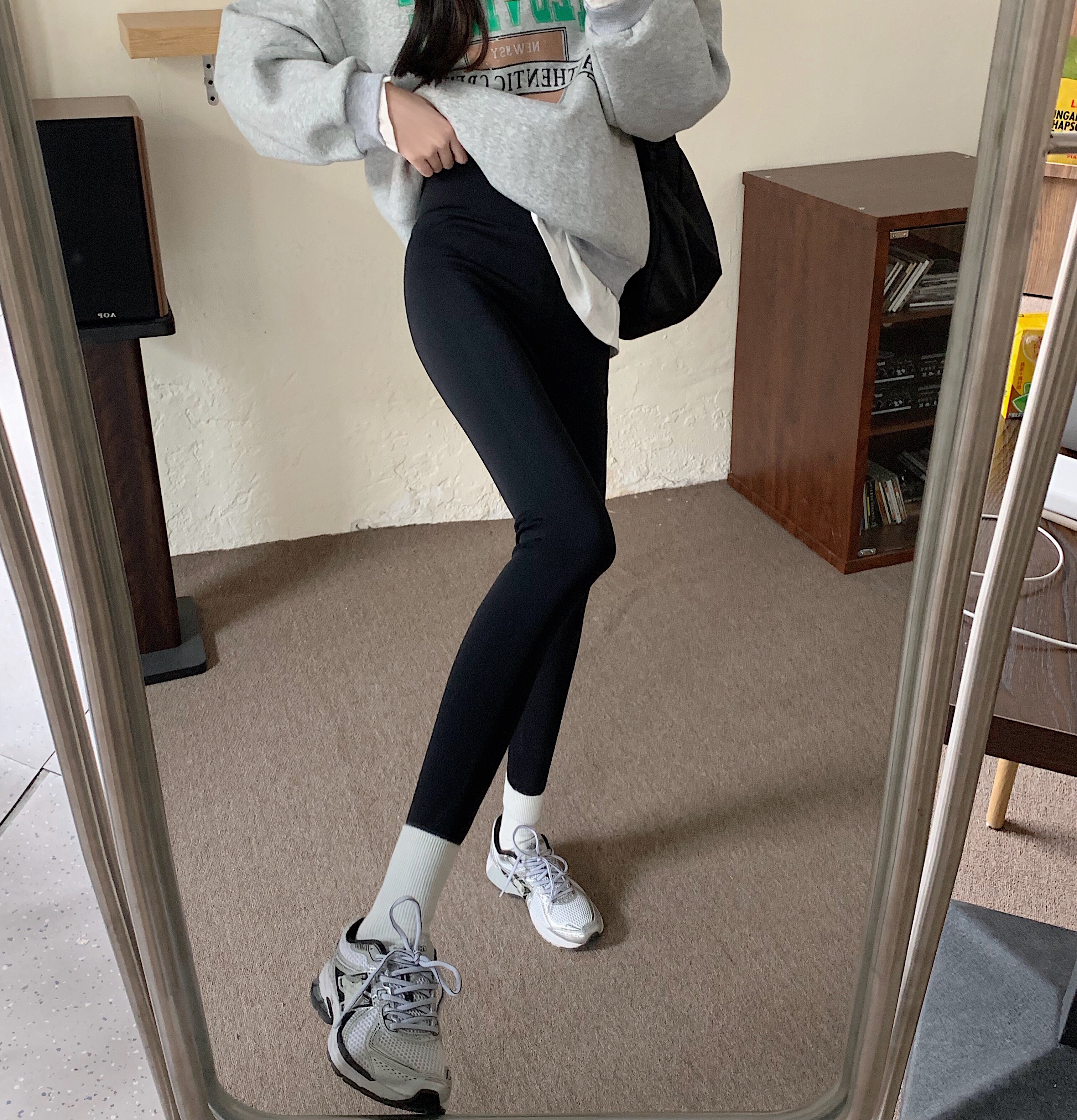 实拍 鲨鱼皮打底裤女裤外穿秋冬骑行紧身瘦腿芭比弹力加绒瑜伽裤