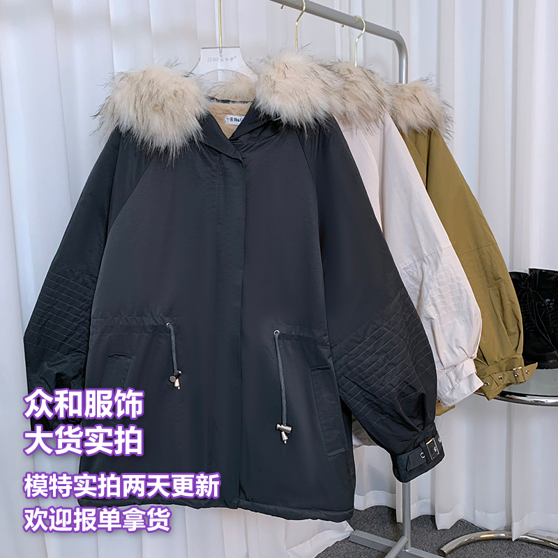 FFAN泛泛◆高山派克皮草一体重工连帽毛领派克女獭兔毛外套