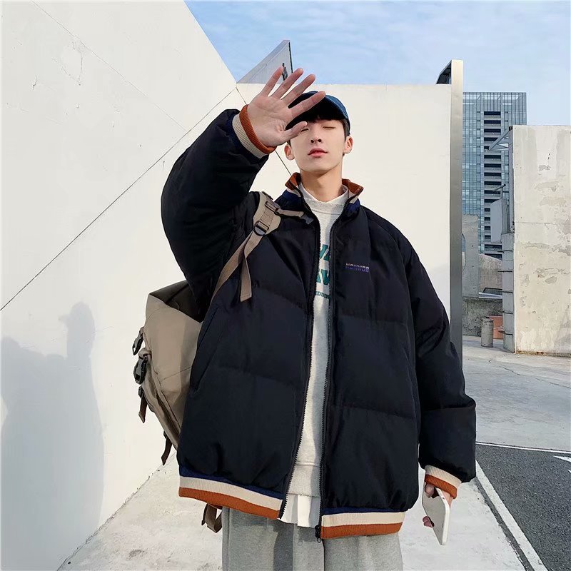 实拍男士棉袄2020新款冬棉衣韩版潮流加厚羽绒棉服潮牌港风外套