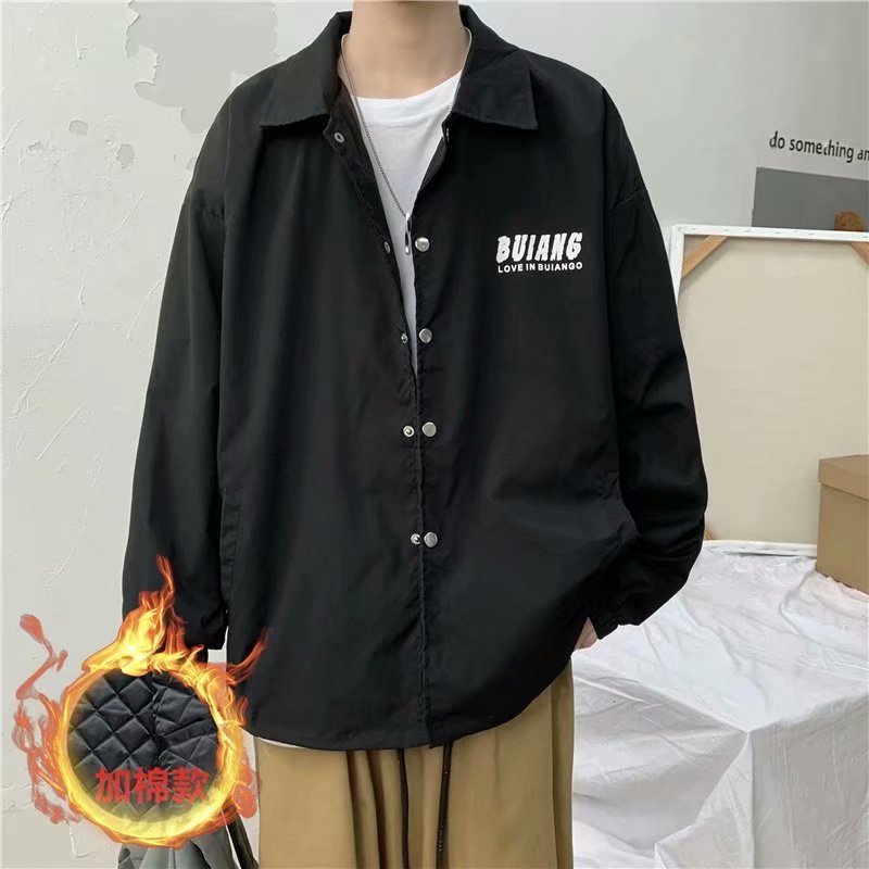 实拍2020新款棉衣男穿棉服加肥加大码冬季潮宽松加厚工装外套