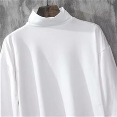 实拍ins宽松男新款潮流港风日系长袖圆领高领加绒长袖T恤印花青年