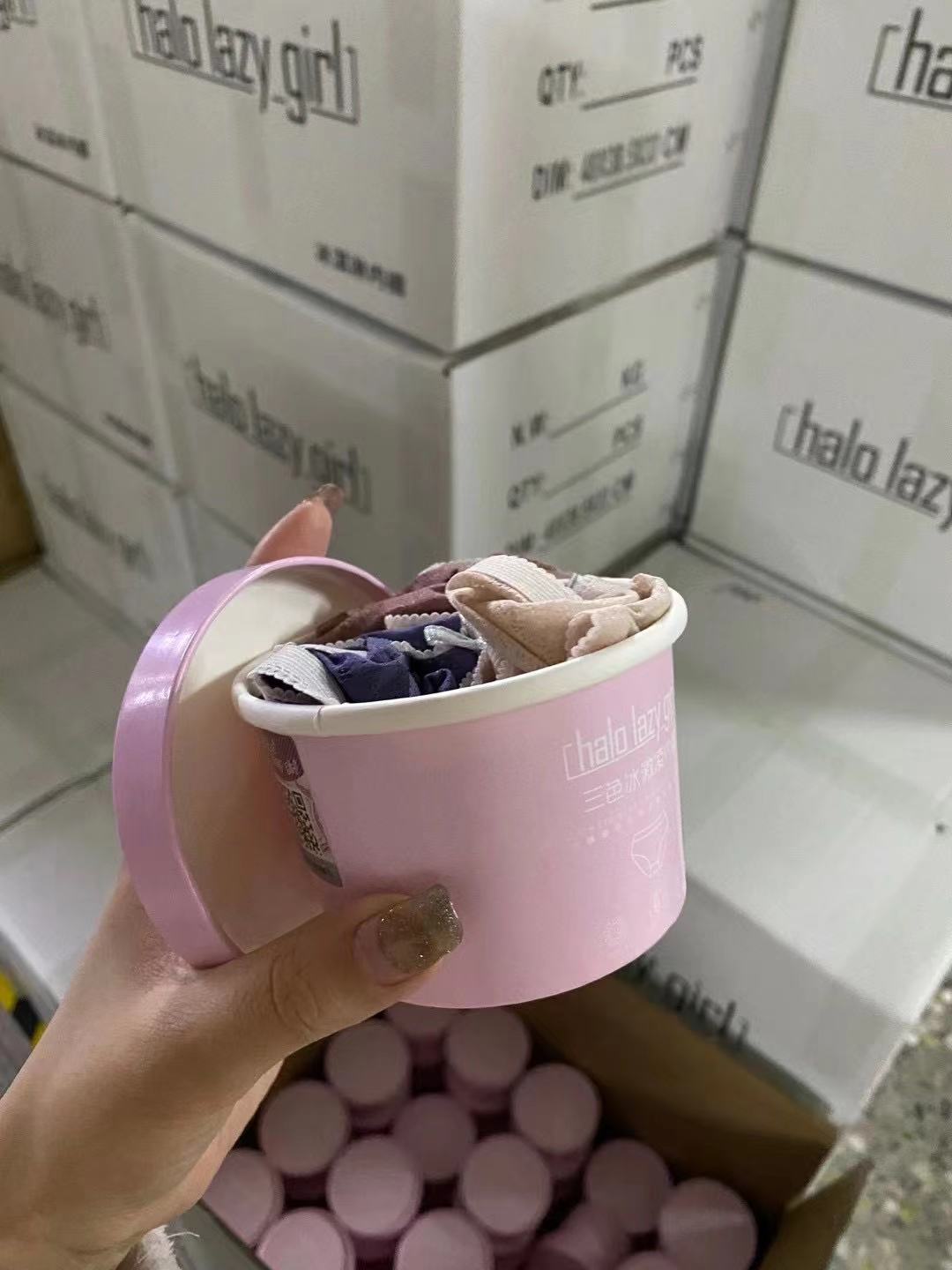 网红爆款冰淇淋内裤盒装纯棉内裤
