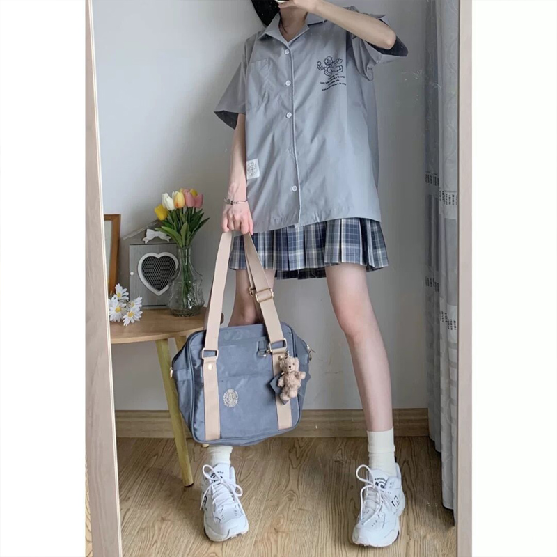 现货jk格裙女2021春秋学院风学生小个子半身裙正版百褶裙