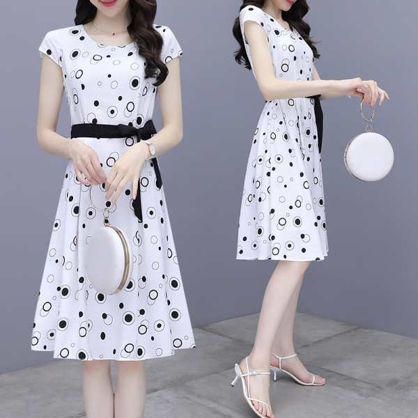 RM8159#连衣裙女2023夏季新款修身显瘦高级感气质法式甜美白色裙子