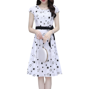 RM8159#连衣裙女2023夏季新款修身显瘦高级感气质法式甜美白色裙子