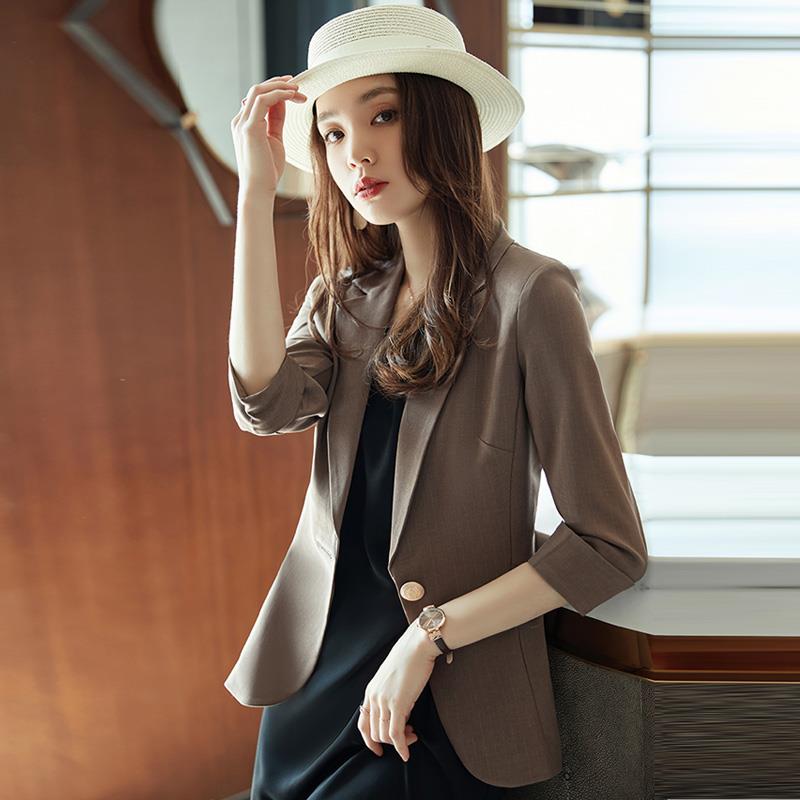 Official figure small suit women's spring and summer high sense temperament Korean Short suit coat women's thin style