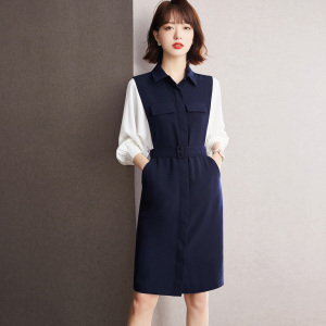 TR58256# 法式连衣裙女装夏装新款气质西装裙子复古 服装批发女装批发服饰货源