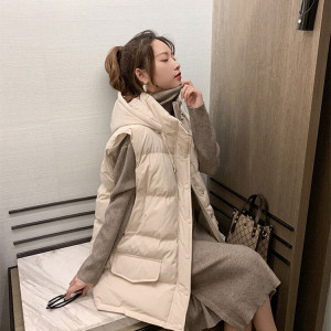 PS67000# 冬季韩版学生棉服马甲女外穿羽绒服时尚宽松女马夹外套