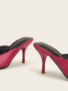 X-26850# 新款网红高跟半拖鞋细跟韩风包头女鞋 鞋子批发女鞋货源