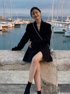 TR24230# 香芋紫色西装外套女新款韩版oversize设计感小众气质休闲西服