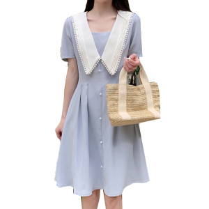 TR35515# 大码女装夏装气质减龄连衣裙 服装批发女装服饰货源
