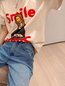 PS15995# 炸街潮流韩版纯棉女夏季薄款潮短袖上衣T恤大款女 服装批发女装直播货源