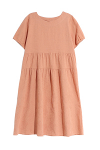 RM3562#纯棉连衣裙 夏季新款中年妈妈薄款裙子夏天宽松大码裙