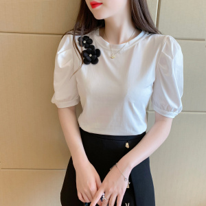 RM2129#夏季新款设计感韩版时尚百搭洋气短袖T恤上衣女