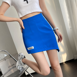 PS18562# 夏季新款韩版不规则短裙高腰垂感西装休闲半身裙显瘦减龄 服装批发女装直播货源