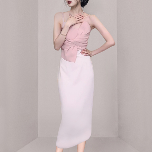 RM1619#新款女装收腰显瘦包臀连衣裙