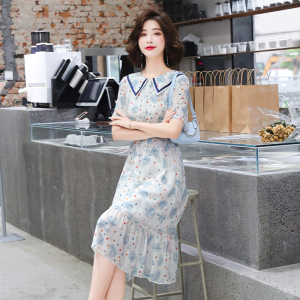 RM7810#小个子雪纺连衣裙夏季新款法式显瘦甜美碎花裙子气质温柔风