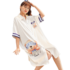 PS21297# 新款夏季冰雪丝睡裙甜美卡通睡衣韩版家居服 服装批发女装直播货源