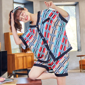 PS21303# 新款夏季冰雪丝睡裙甜美卡通睡衣韩版家居服 服装批发女装直播货源
