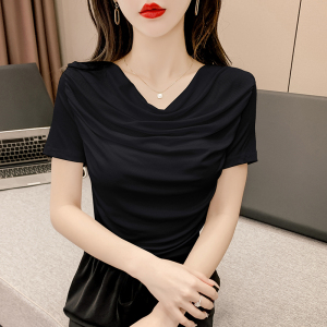 PS20905# 夏季新款长袖t恤修身网红款显瘦小心机上衣 服装批发女装直播货源