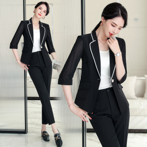 KM21202#韩版时尚休闲小西装外套女2022春夏新款今年流行气质西服套装