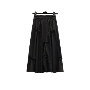 RM3099#大码女装 夏装新款微胖妹妹洋气显瘦设计感蝴蝶结半身裙子