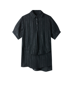 PS46611# 新款夏季短袖上衣气质洋气大码中长款遮肚显瘦小衫 服装批发女装直播货源