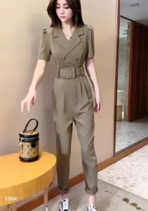 PS52888# 韩版显瘦连体裤+腰带