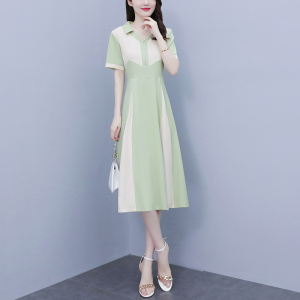 PS27710# 夏新款韩版惊艳大码女装时尚减龄设计感显瘦长款连衣裙 服装批发女装直播货源