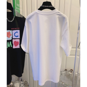 PS26511# 后包条纯棉大码女装夏创意印花短袖T恤 服装批发女装直播货源