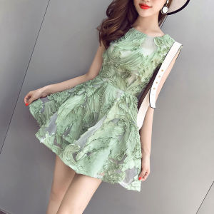 PS27040# 洋气娇小连衣裙女瘦小矮个子搭配显高夏时髦韩版减龄 服装批发女装直播货源