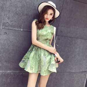 PS27040# 洋气娇小连衣裙女瘦小矮个子搭配显高夏时髦韩版减龄 服装批发女装直播货源