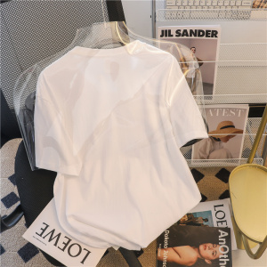 CX8587# 最便宜服饰批发 棉女装外贸T恤夏季新款短袖上衣洋气