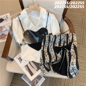 PS29852# 小香风套装女夏季新款名媛气质高级感裙子两件套 服装批发女装直播货源