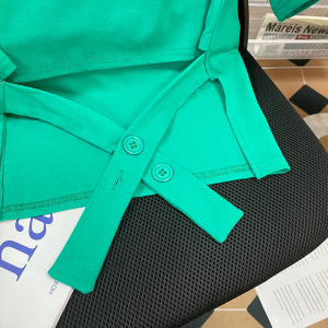 PS35253# 夏季新款纯棉短袖t恤设计感小众露腰开叉短款上衣 服装批发女装直播货源