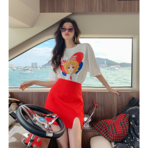 PS35347# 时尚套装女爆款新款夏季网红气质纯棉包臀裙抖音天猫质量两件套 服装批发女装直播货源