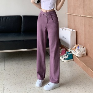 PS31545# 紫色牛仔裤子...
