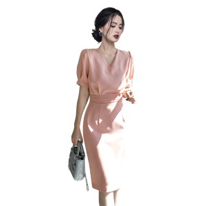 RM1779#新款女装高级感显瘦气质高端时尚包臀连衣裙